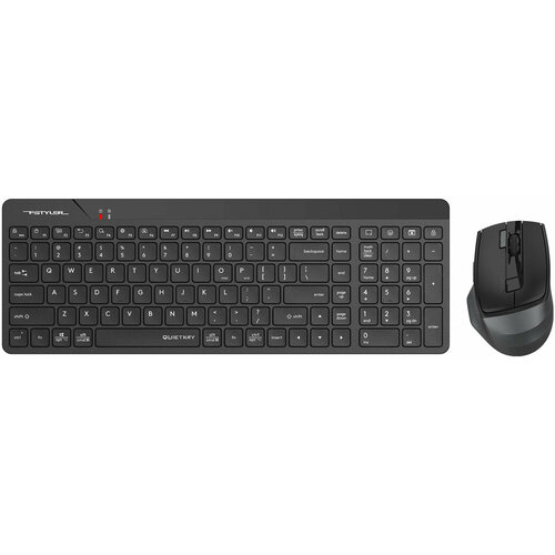 Клавиатура + мышь A4Tech Fstyler FG2400 Air клав: мышь: USB беспроводная slim (FG2400 AIR BLACK) черный