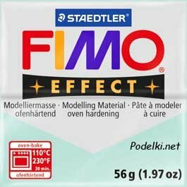 Полимерная глина Fimo Effect 8020-306 голубой ледяной кварц (blue ice quartz) 56 г, цена за 1 шт.