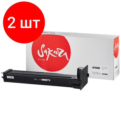 Комплект 2 штук, Картридж лазерный SAKURA CF256X чер. для HP LJ M436nda/M436n картридж w1106xl для hp лазерный черный 5000 страниц sakura