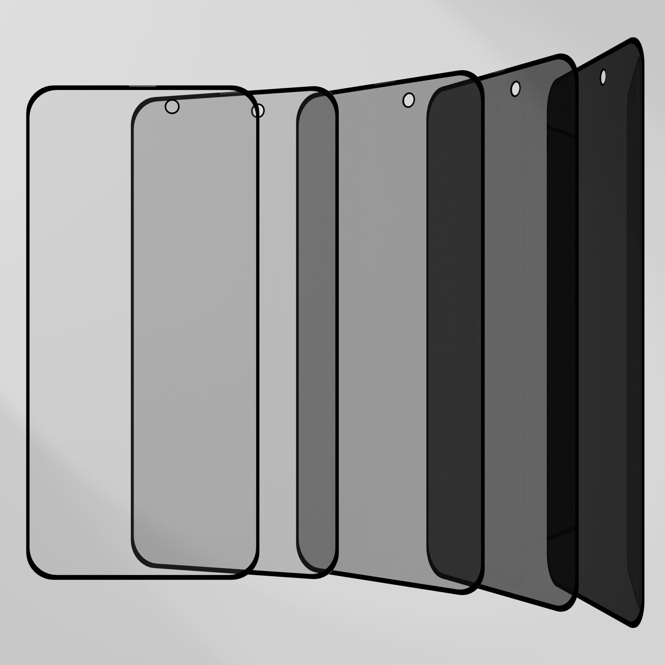 Защитное стекло Антишпион для iPhone 15 Pro Премиальное качество, Олеофобное покрытие, Закаленное, Противоударное, Приватное