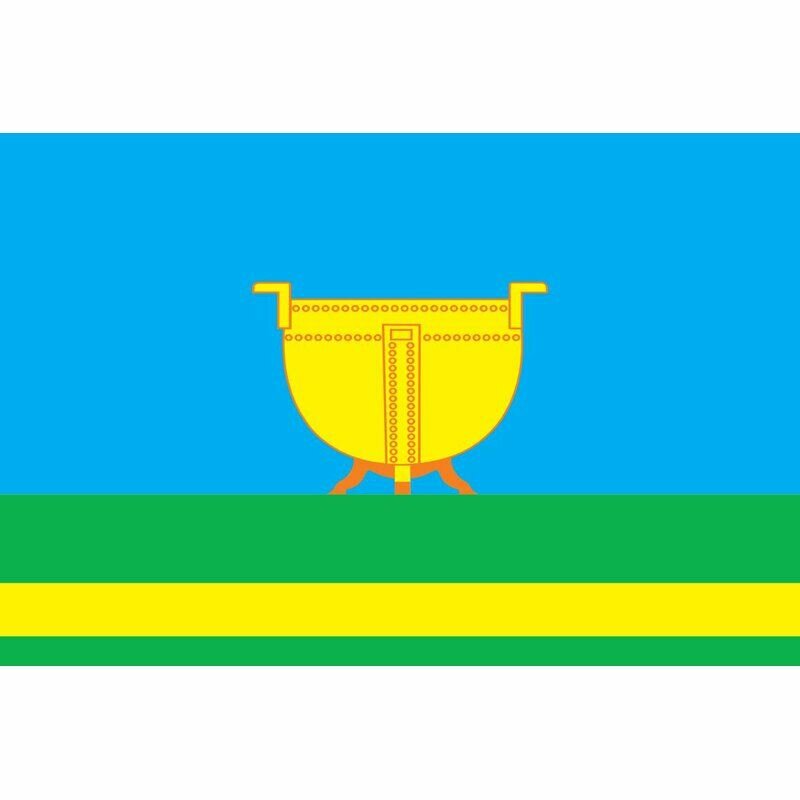 Флаг Высокогорского района. Размер 135x90 см.