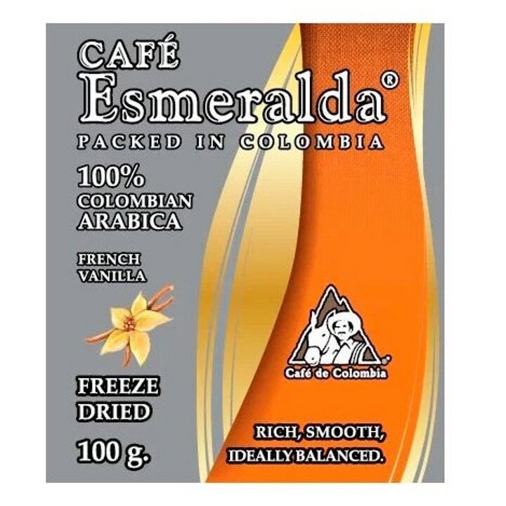 Кофе растворимый Cafe Esmeralda 2 шт (Французская ваниль и Без кофеина) по 100 грамм — фото 1