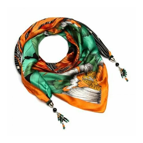 фото Платок foxtrot, черный, зеленый