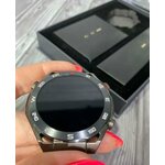 Умные часы мужские Smart Watch HW5 MAX, Смарт-часы с 3 ремешками, Экран 1.52, iOS, Android, Bluetooth, Звонки, Черный - изображение