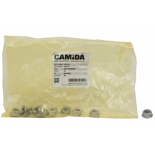 Гайка газель, валдай, ПАЗ дв. Камминз ISF 3929777 шпильки крепления турбокомпрессора, 170.210 - CAMIDA