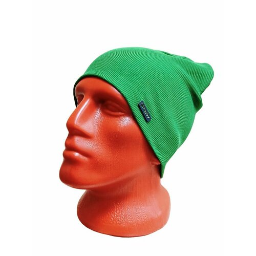 фото Шапка бини scandza, размер 56-60, зеленый