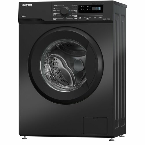 Стиральная машина NORDFROST WM2 6100 B 6 кг 1000обмин12 программ отсрочка старта быстрая стирка LED-дисплей цвет черный 3079000₽