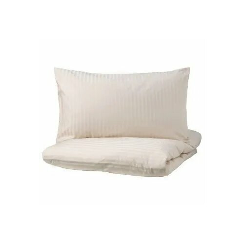 NATTJASMIN Пододеяльник и 1 наволочка IKEA, светло-бежевый 150х200/50х70 см (30442619)