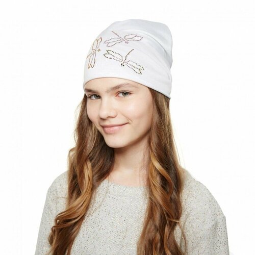 фото Шапка бушон, размер 56, мультиколор