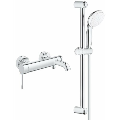 Смеситель для ванны Grohe Essence+ 33624001 + 27924001 душевой гарнитур grohe tempesta new 27924001