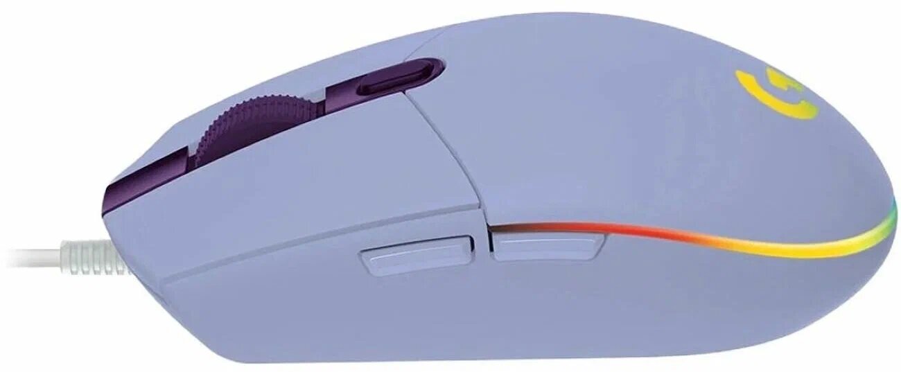 Игровая мышь Logitech G G102 Lightsync, фиолетовый — фото 1