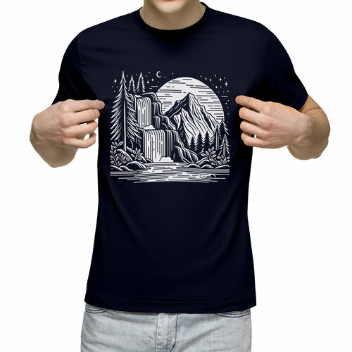 фото Футболка us basic, размер xl, синий