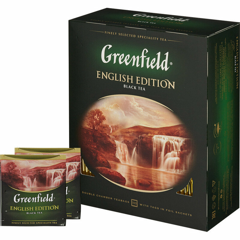 Чай черный Greenfield English Edition 100 пак - фото №9