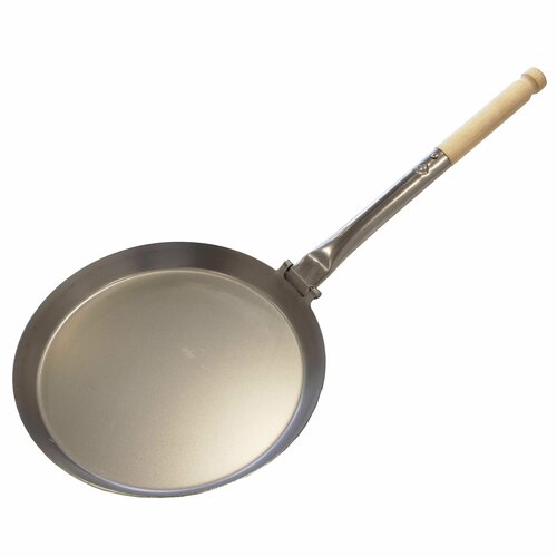 походная посуда mfh frying pan with folding handle 24cm Походная посуда Stabilotherm Hunter Pan XL with Folding Wood Handle