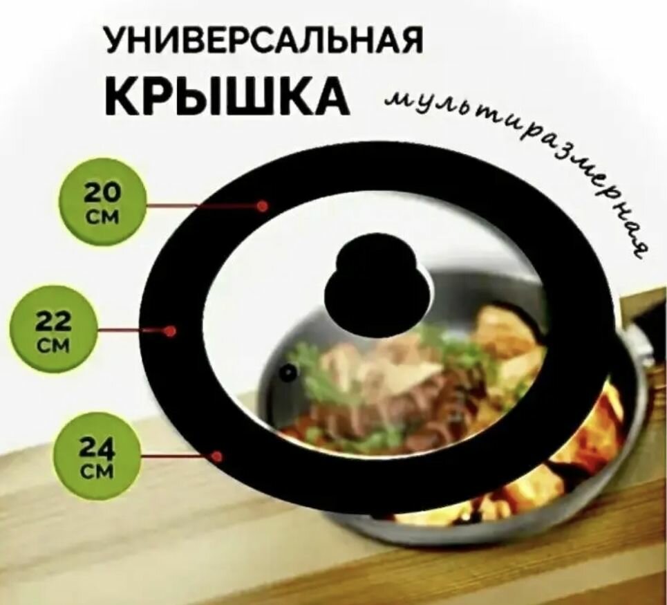 Универсальная стеклянная крышка