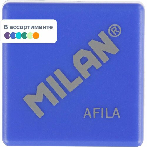 Точилка Milan AFILA, 1 отверстие, пластик, цвет в ассорт. 2,7х2,7х1,3