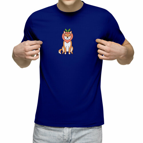 Футболка Us Basic, размер XL, синий мужская футболка собачка корги персик m зеленый