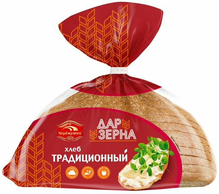 Хлеб Черемушки Дар Зерна традиционный нарезка 350г