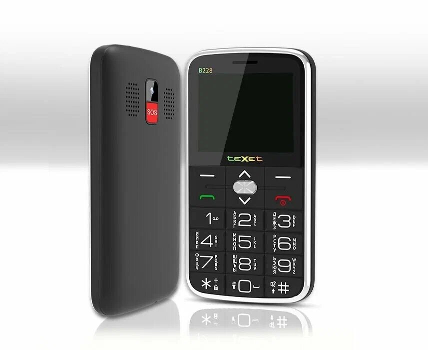 Телефон мобильный (TEXET TM-B228 Black)