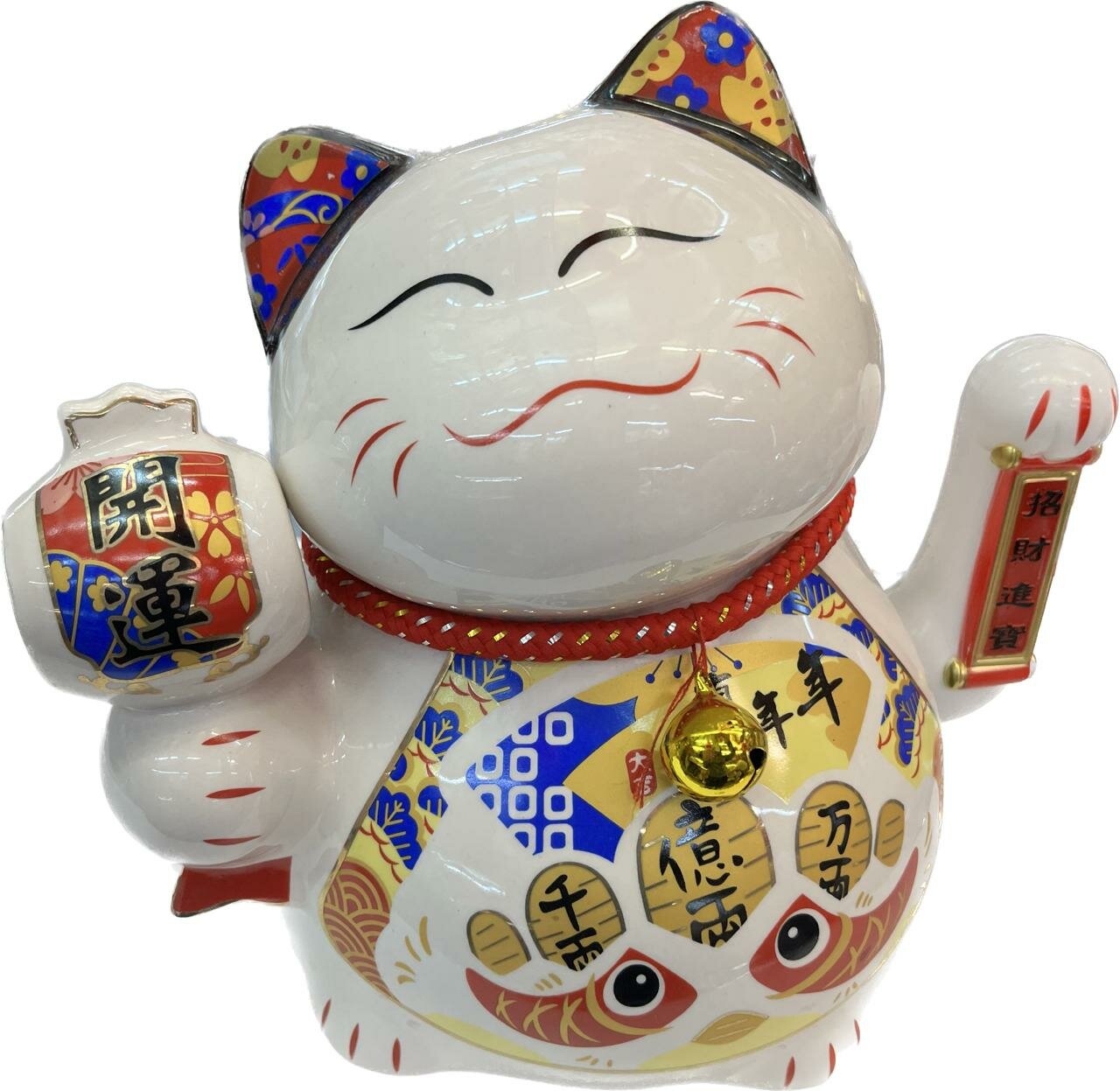 фото Статуэтка на солнечной батарейке кот манэки нэко / денежный кот манеки неко