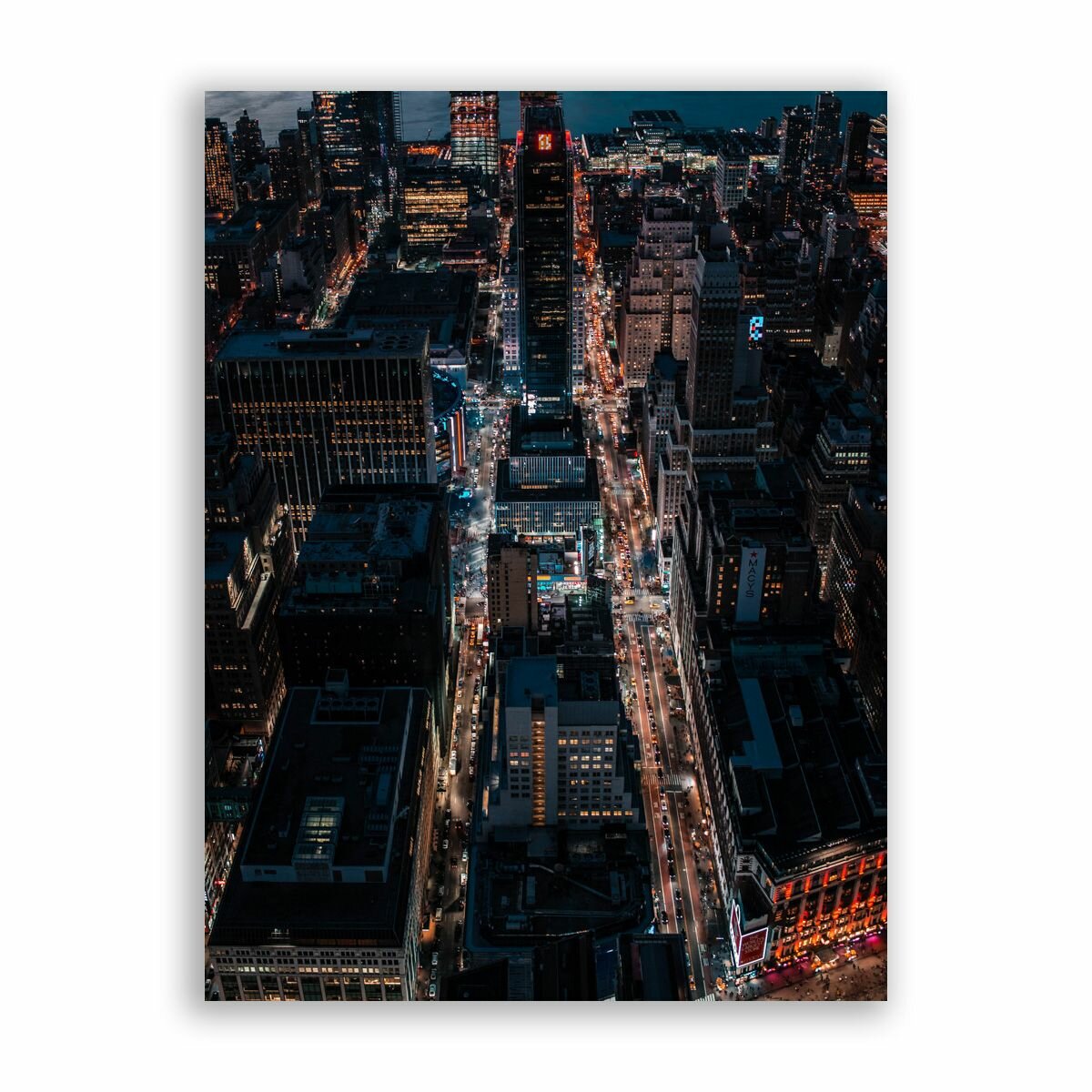 Постер, плакат на бумаге / Нью Йорк / Размер 80 x 106 см