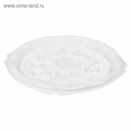 Контейнер для торта Т-018ДШ, круглый, цвет белый, размер 18 х 18 х 1,66 см