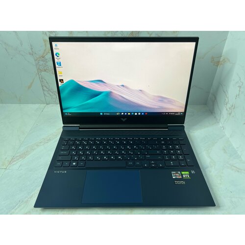 Ноутбук HP Victus 16-e0012ur CPU AMD Ryzen 7 5800H 32 ГГц RAM 16 ГБ DDR4 SSD 1 ТБ GPU GeForce RTX 3060 6GB OS Windows 11 Домашняя 64 LCD 1611920x1080 пикс IPS 144 Hz Цвет темно-синий Состояние A1 11050000₽