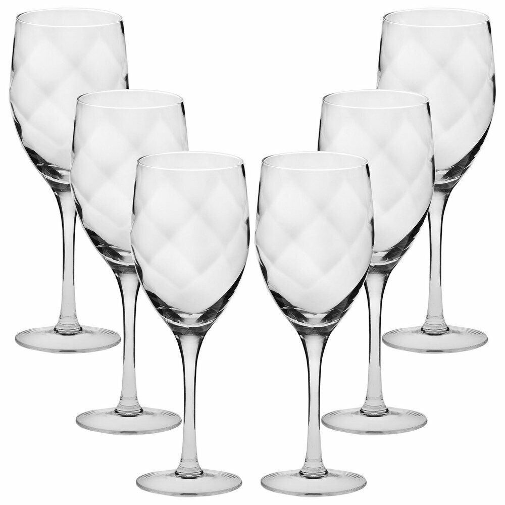 Набор из 6-ти хрустальных бокалов для белого вина, 270 мл, прозрачный, серия Romance, Krosno, KRO-F073346027022020-6