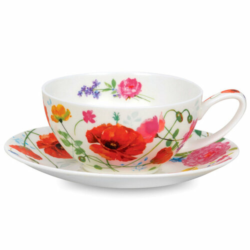 Чайная пара из костяного фарфора Дикий сад Айлей 250 мл декор серия Islay Dunoon DNN78570905 6770₽