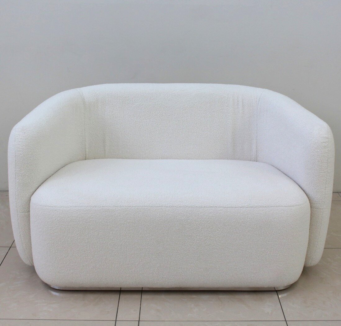 Дизайнерский диван / искусственный мех "барашек " - фотография № 2