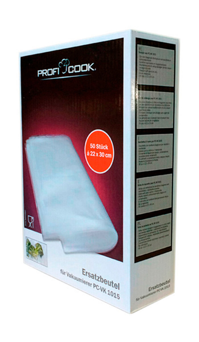 фото Пакеты для вакуумной упаковки Profi Cook PC-VK 1015+PC-VK 1080 22*30