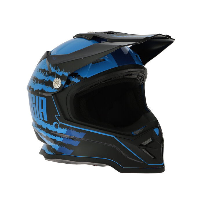 Шлем кроссовый размер M модель - BLD-819-7 черно-синий 9845800