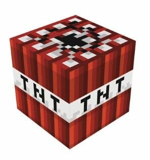 фото Светильник-ночник TNT Minecraft красный