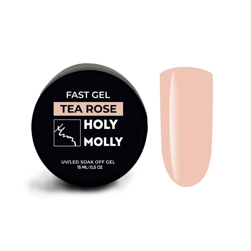 Моделирующий гель Holy Molly Fast Gel Tea Rose 15 мл