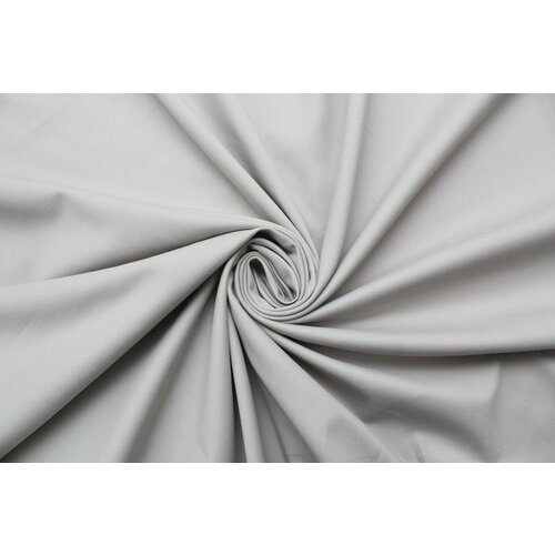 Ткань Хлопок-стрейч серый , 410 г/пм, ш152см, 0,5 м ткань хлопок стрейч белый 410 г пм ш148см 0 5 м