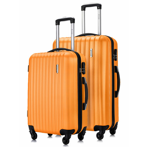 фото Комплект чемоданов l'case krabi, 2 шт., 94 л, размер m/l, оранжевый