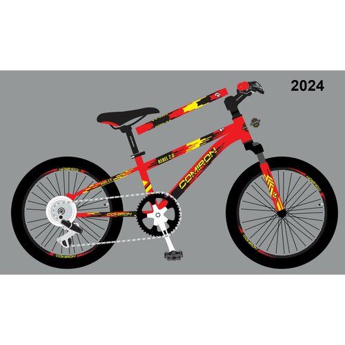 Велосипед горный 24 дюйма подростковый 8-скоростей LTWOO A-3 на рост 135-155см COMIRON REBEL красный 1570000₽