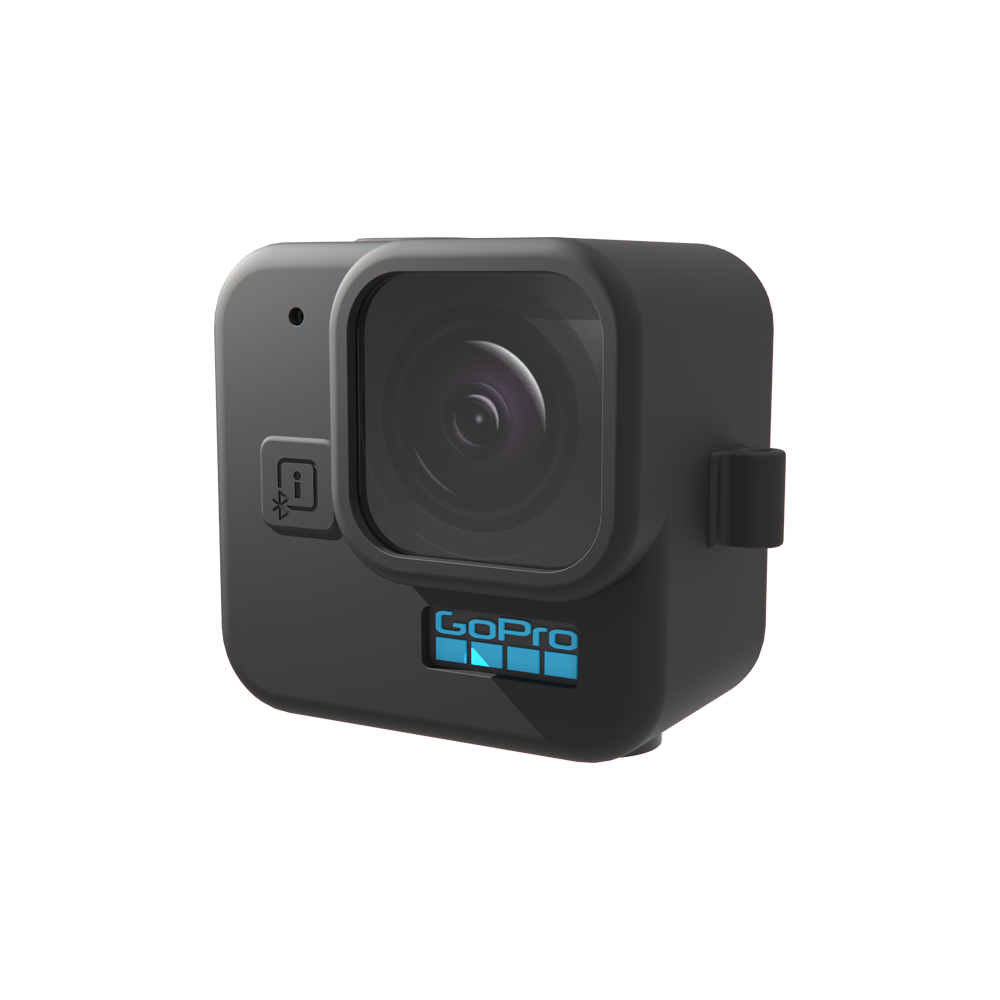 Силиконовый противоударный чехол MyPads Antiurto для экшн-камеры GoPro 11 Black Mini ультра-тонкий из мягкого качественного силикона черный