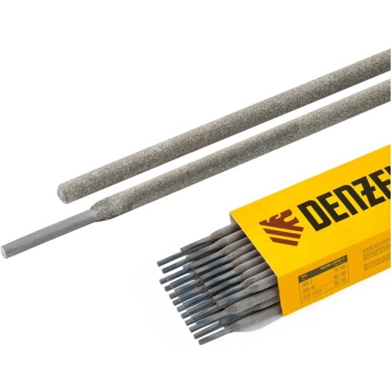 Электроды Denzel DER-46, диам. 3 мм, 1 кг, рутиловое покрытие, 97514