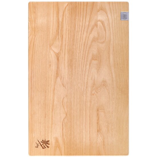 Разделочная доска деревянная из ясеня Huohou Ash wood Cutting Board, серия Ying (HU0259 RUS) Русская версия, бежевая, 400x280x30мм