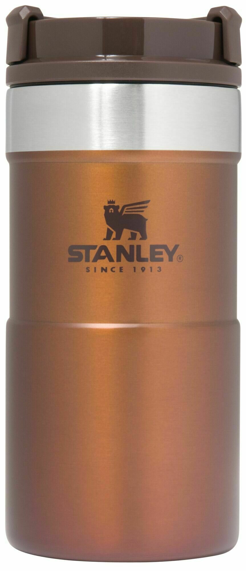 Термокружка Stanley Classic Neverleak (0,25 литра), темно-янтарная (10-09856-010) - фотография № 10