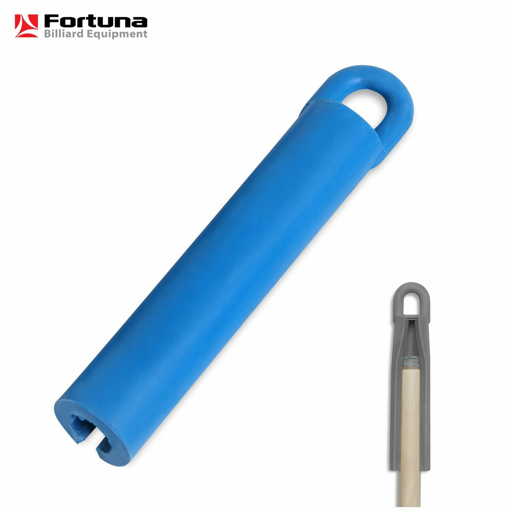 Держатель для кия, Fortuna, 105 мм, резиновый, синий, 1 шт.