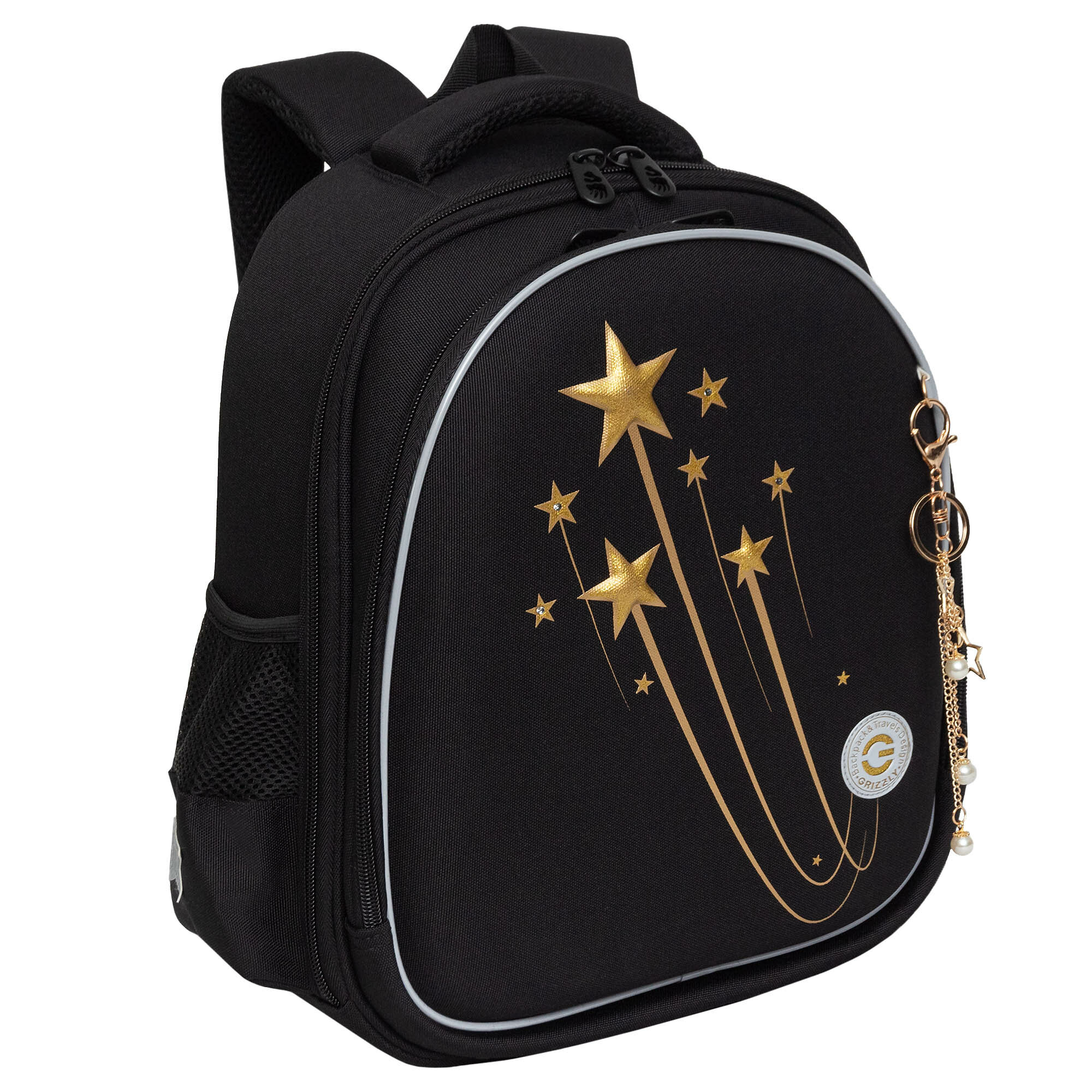 фото Ранец школьный формованный GRIZZLY с анатомической спинкой на ножках, для девочки RAz-486-5/1