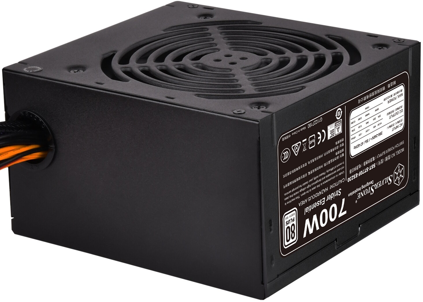 Блок питания ATX SilverStone SST-ST70F-ES230 700W, 80 Plus EU, active PFC, 120mm fan - фото №9