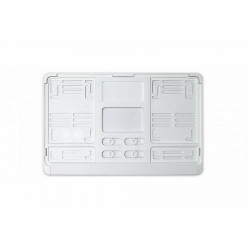 Рамка для государственного номерного знака ам без надписей нового образца 290170мм белая Для Японских Китайских и Американских ам АБС-пластик 470₽