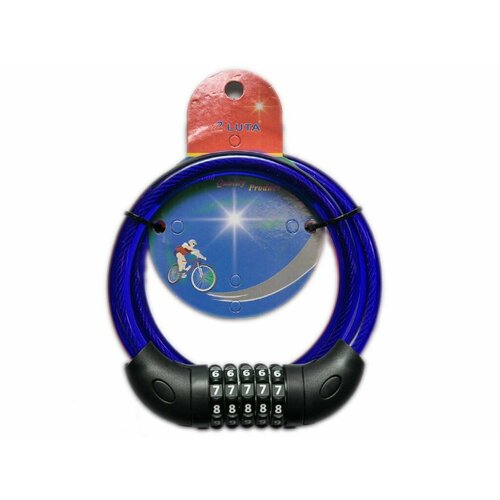 Велозамок с кодовым ключом BZ25-41 Синий 899₽