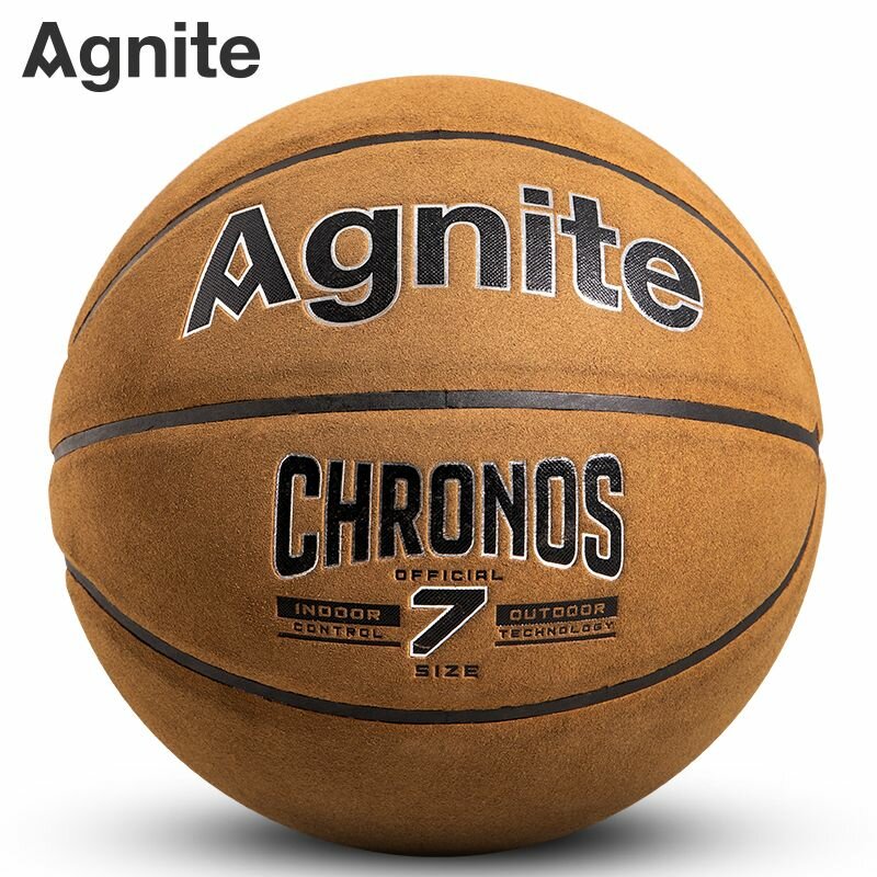 Мяч баскетбольный Agnite Imitation Leather Basketball (Chronos) №7 F1112