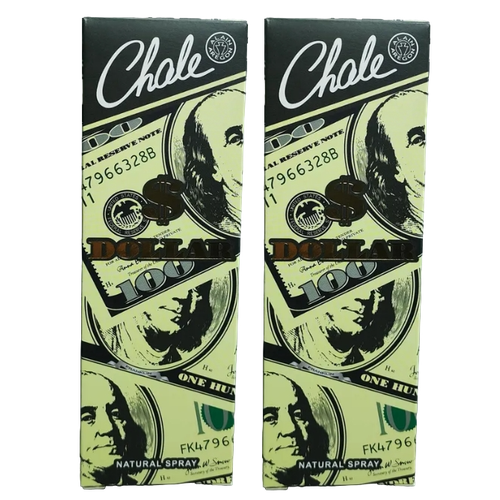 Дезодорант мужской Chale Dollar, парфюмированный, 100 мл, 2 шт парфюмированный дезодорант chale silver 100 мл