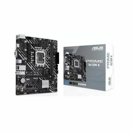 Материнская плата ASUS PRIME H610M-K /LGA1700, H610, DDR5, U32 GEN 1, M.2, MB