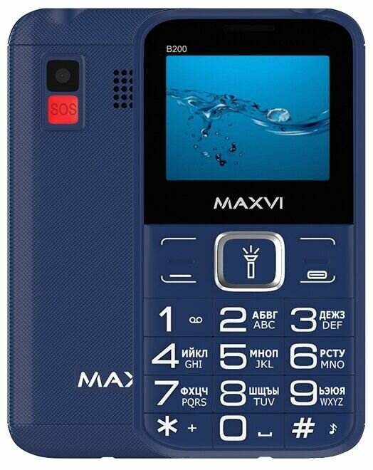 Сотовый телефон Maxvi B200 blue